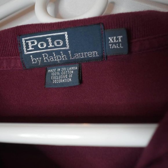 Ralph Lauren Polo Maroon Size XLT - Picture 2 of 4
